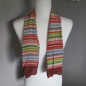 MCM striped scarf